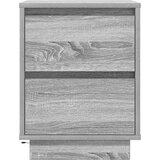  Noćni ormarić s LED svjetlima siva boja hrasta 38x34x50 cm | shoptok.hr