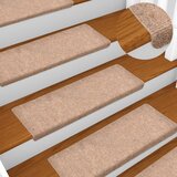 vidaXL Otirači za stepenice 10 kom smeđi 65 x 25 cm prošiveni Cijene
