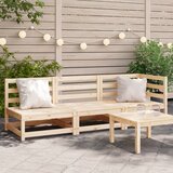 Maison Chic Vrtni kavč - Zunanji kavč trosed trdna borovina, (22043775) | Shoptok.si