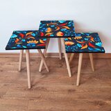 Hanah home 3Shp166 - multicolor multicolor nesting table (3 pieces) | ePonuda.com