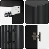  Ormar za montažu na zid 59 x 31 x 60 cm Konstruirano drvo Crna | shoptok.hr