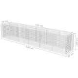  Visoka greda gabion pocinkano jeklo 540x90x100 cm | Shoptok.si