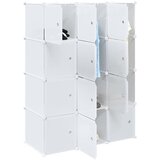 vidaXL Organizator za kocke za pohranu s 12kocki i šipkama za vješanje | shoptok.hr
