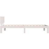  Posteljni okvir bel iz trdne borovine 90x200 cm, (20645656) | Shoptok.si