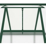 vidaXL Rastlinjak z okvirjem zelen 334x169x195 cm aluminij | Shoptok.si