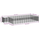  Kavez za pse crni 22,99 m² čelični | Eponuda.com