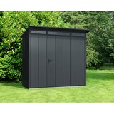 EcoStar Spremište Elegant Tip 1 (Vanjska širina uklj. krovni prevjes: 247,9 cm, Vanjska dubina uklj. krovni prevjes: 153 cm, Antracit, Jedna vrata) | shoptok.hr