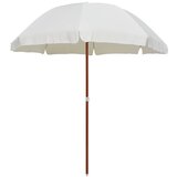 vidaXL Senčnik z jeklenim drogom 240 cm peščen | Shoptok.si