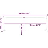 Sončno platno Rumena 6 x 2 m 100% poliester Oxford, (5000222475) | Shoptok.si