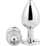 DREAMTOYS analni čep gleaming love silver large | Shoptok.si