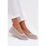 Boto Ladies Mesh Ballerinas In Sporty Style Beige Virella | Shoptok.si