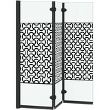  Ograda za tuš Crna i prozirna 130 x 130 cm | shoptok.hr