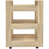  Kuhinjska kolica boja hrasta 60 x 45 x 80 cm konstruirano drvo | shoptok.hr