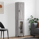 vidaXL Visoka komoda siva sonome 34,5x34x180 cm od konstruiranog drva Cijene