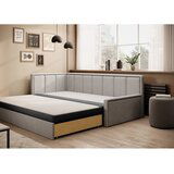 ELTAP Siva sklopiva/s prostorom za odlaganje sofa od šenila 214 cm Fulgeo – | shoptok.hr