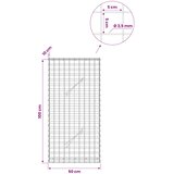  Gabion s žicom debljine 3,5 mm i mrežom 5x5 cm 50x10x100 cm | shoptok.hr