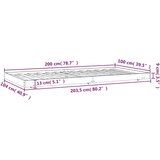  Okvir kreveta bez madraca 100x200 cm konstruirano drvo | shoptok.hr