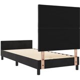  Krevet s opruga kutije s uzglavljem Crna 90 x 200 cm Baršun | shoptok.hr