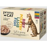 Prima sos za mačke Multipack in gravy - Beef, poultry, lamb and fish 12x85g | ePonuda.com