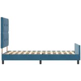  s opruga kutije Tamno plava 100 x 200 cm Baršun | shoptok.hr
