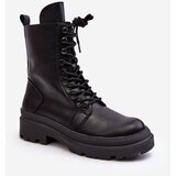 Kesi Women's work boots, Eco-leather, Black Irande Cene