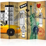  Paravan u 5 dijelova - One way - New York II [Room Dividers] 225x172 Cijene
