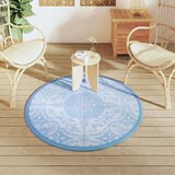 Vanjski tepih svjetloplave Ø 120 cm PP | shoptok.hr