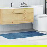 vidaXL Modra Poliester 70 x 120 cm Kopalniška preproga Pravokotna | Shoptok.si