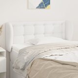 Uzglavlje s ušima bijelo 83x23x78/88 cm od umjetne kože | shoptok.hr