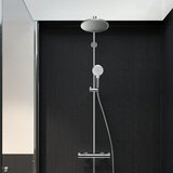 Hansgrohe 27268000 crometta s 240 1jet ecosmart stenska termostatska armatura s tuš setom | Shoptok.si