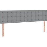  LED krevet za pohranu s madracem Svjetlosiva 200 x 200 cm Slike