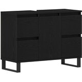  Kupaonski ormar Crni hrast 80 x 33 x 60 cm Konstruirano drvo | Eponuda.com