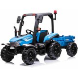Lean Toys Otroški električni traktor BLT-206 24V 400W Modra lea | Shoptok.si