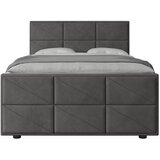 MID.YOU POSTELJA BOXSPRING 140 cm x 200 cm , les, kovina, umetna masa, tekstil antracit | Shoptok.si