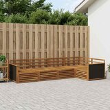  Set vanjskih sofa 5 pcs Prirodna 323 x 164,5 x 73 cm | shoptok.hr