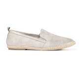 GOODIN Silver flat espadrilles | Shoptok.si