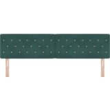  LED uzglavlje s kristalnim dugmadi tamno zelena 90 cm baršun | shoptok.hr