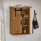 vidaXL Viseča omara HALDEN z drsnimi vrati 49x22,5x70 cm Bor | Shoptok.si