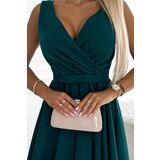 Numoco Dress with a longer back, neckline and belt | ePonuda.com