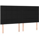 Maison Chic Posteljno vzglavje - Vzglavna omarica 4 kosa črn 100x5x78/88 cm blago, (22078272) | Shoptok.si