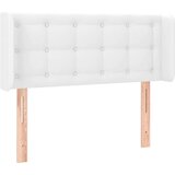  Vzglavje z ušesi belo 83x16x78/88 cm umetno usnje, (20953525) | Shoptok.si