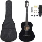  8-dijelni set klasične gitare za početnike crni 3/4 36 " Cijene