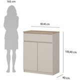 Tvilum Kremno bela komoda 80x100x40 cm Naia – | Shoptok.si