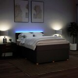  Krevet s oprugama i madracem tamnosmeđi 140 x 190 cm od tkanine | shoptok.hr