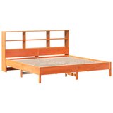  Krevet s regalom za knjige bez madraca 180x200 cm od borovine Slike