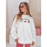 DStreet Bluza damska oversize z jamnikami JAMNIKOVE biała | Shoptok.si