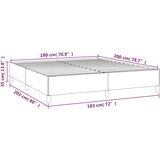  Okvir za krevet bez madraca plavi 180x200 cm od tkanine | shoptok.hr