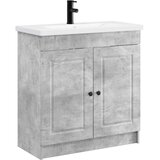 vidaXL Komplet pohištva za kopalnico Betonsko siva 56 x 37,5 x 81 cm, (5000245749) | Shoptok.si