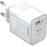 Moxom Kućni punjač MX-HC134 20W Type C na Type C, Beli | Eponuda.com