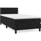 Box spring krevet s madracem crni 90x200 cm baršunasti | shoptok.hr